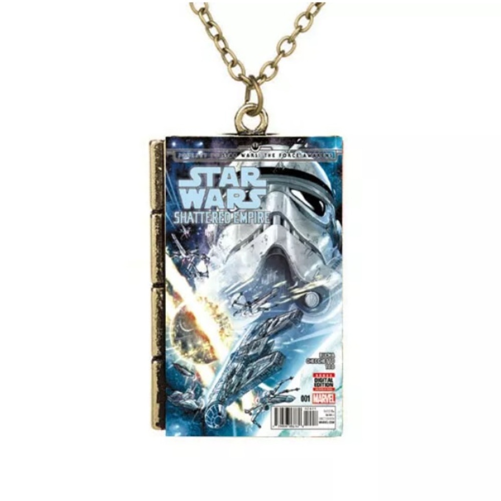 New! Star Wars Comic Book Necklace